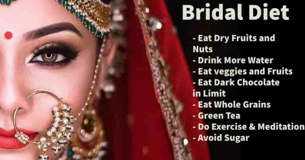 Bridal Diet Chart for Glowing Skin in Hindi
